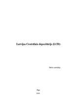 Referāts 'Latvijas Centrālais depozitārijs', 1.