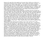 Eseja 'The Media and Children', 1.