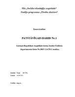 Referāts 'Zemes tiesības; sprieduma analīze', 1.