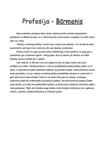 Referāts 'Bārmeņa profesija', 1.