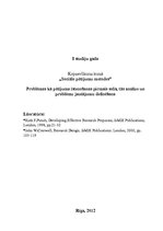 Konspekts 'Problēmas kā pētījuma īstenošanas pirmais solis, tās analīze un problēmu jautāju', 1.