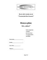 Biznesa plāns 'SIA "Alfrex"', 1.