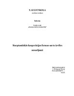 Referāts 'Starptautiskās kooperācijas formas un to izvēles nosacījumi', 1.