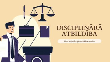 Prezentācija 'Disciplinārā atbildība', 1.