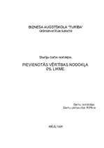 Referāts 'PVN 0% likme', 1.