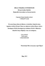 Konspekts 'Sakarība starp obligāciju cenu un ienesīgumu', 1.