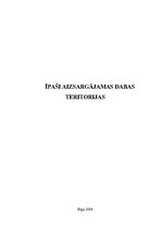 Referāts 'Īpaši aizsargājamas dabas teritorijas', 1.