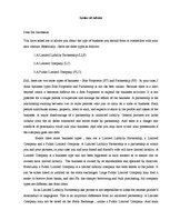 Eseja 'Letter of Advice about Bussines Types', 1.