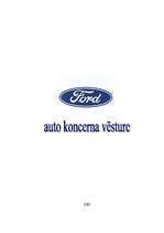 Referāts 'Ford auto koncerna vēsture', 1.