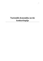 Referāts 'Nacionālā ekonomika un tās konkurētspēja', 1.