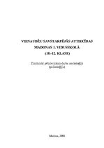 Referāts 'Vienaudžu savstarpējās attiecības Madonas 1.vidusskolā', 1.