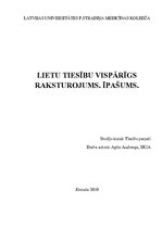 Konspekts 'Lietu tiesību vispārīgs raksturojums. Īpašums', 1.
