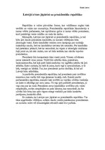 Eseja 'Latvijai ir/nav jākļūst par prezidentālu republiku', 1.
