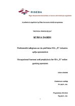 Referāts 'Profesionālā izdegšana SIA "X"', 1.
