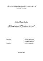 Konspekts 'Tehnikas drošums', 1.