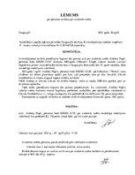 Konspekts 'Lēmums par personas atzīšanu par aizdomās turēto', 1.