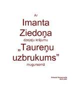 Konspekts 'Imanta Ziedoņa dzejoļu krājums „Taureņu uzbrukums” ', 1.