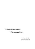 Referāts 'Tradīcijas latviešu folklorā - Ziemassvētki', 10.
