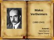 Prezentācija 'Makss Vertheimers', 1.