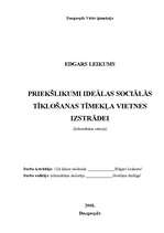 Referāts 'Priekšlikumi ideālas sociālas tīklošanas tīmekļa vietnes izstrādei', 2.