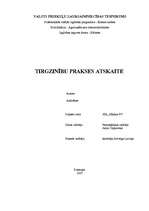 Prakses atskaite 'Prakses atskaite tirgzinībās', 1.