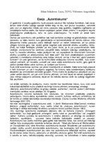 Eseja 'Autentiskums', 1.