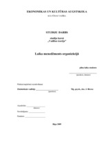 Referāts 'Laika menedžments organizācijā', 1.