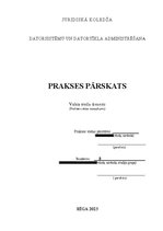 Prakses atskaite 'IT administratora prakses atskaite', 1.