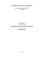 Referāts 'Eiropas Savienības darba tiesības. Koplīgums', 1.