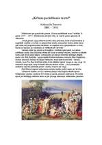 Konspekts 'Kristus parādīšanās tautai', 1.