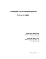 Eseja 'Alkohola ietekme uz cilvēka organismu', 1.