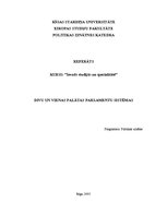 Referāts 'Divu un vienas palātas parlamentu sistēmas', 1.