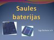 Konspekts 'Saules baterijas', 5.