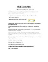 Konspekts 'Radioaktivitāte', 1.