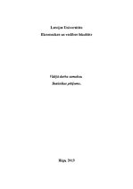 Referāts 'Vidējā darba samaksa. Statistikas pētījums', 1.