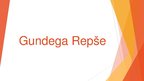 Prezentācija 'Gundegas Repšes darbs "Ugunszīme"', 1.