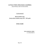 Konspekts 'Džudo attīstības etapi. Latvijas džudo attīstības etaps (1992.-2009.gads)', 1.