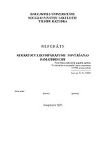 Referāts 'Atkartotu likumpārkāpumu novēršanas pamatprincipi', 1.