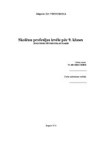 Referāts 'Skolēnu profesijas izvēle pēc 9.klases', 1.