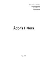 Referāts 'Ādolfs Hitlers', 1.