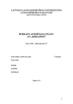 Referāts 'Burkānu audzēšana ZS "Dzelzītes"', 1.