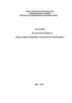 Referāts 'Kvalitātes izmaksas', 1.
