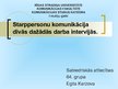 Prezentācija 'Starppersonu komunikācija divās dažādās darba intervijās', 1.