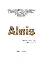Referāts 'Alnis', 1.