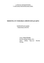 Referāts 'Medicīna un veselības aprūpe Senajā Ķīnā', 1.