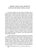 Eseja 'Herberta Saimona darba "Ierobežotās racionalitātes teorija" kritiska analīze', 1.