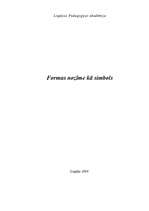 Referāts 'Forma kā simbols', 1.