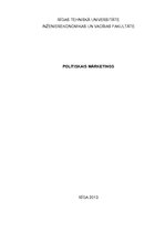 Referāts 'Politiskais mārketings', 1.