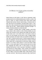 Eseja 'Vai Mihelsam ir/nav taisnība mūsdienu demokrātijas apstākļos?', 1.