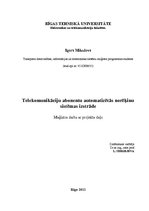 Diplomdarbs 'Telekomunikāciju abonentu automatizētās norēķinu sistēmas izstrāde', 1.